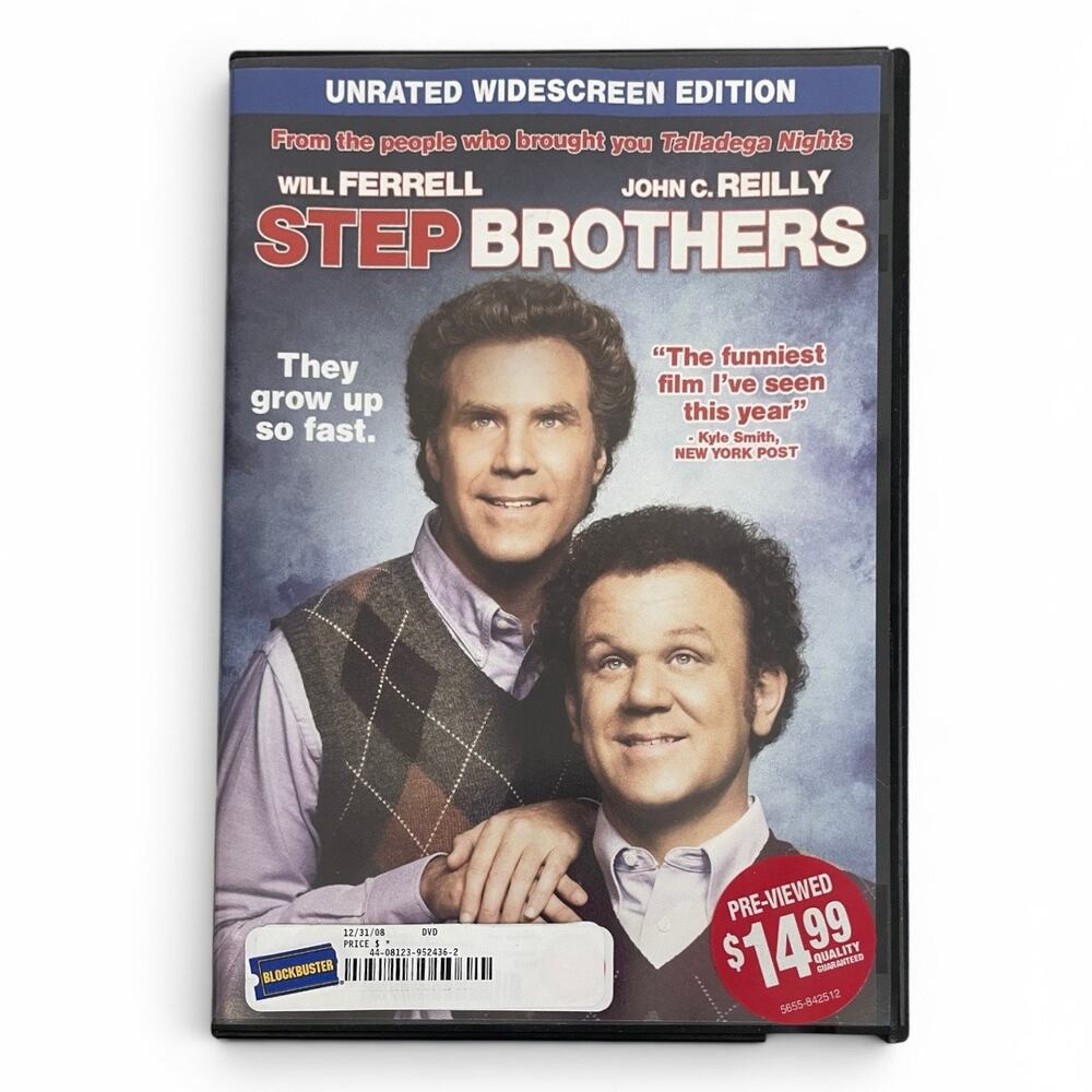 Step Brothers Unrated Widescreen Edition DVD Blockbuster Movie